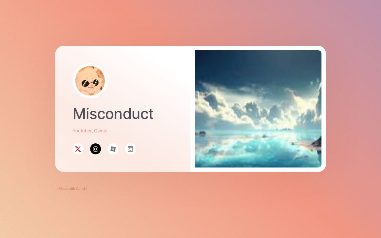 Carrd profile picture for @misconduct